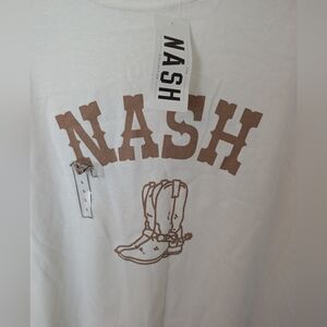 NASH Men's White Short Sleeve Tee
